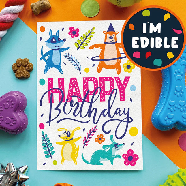 Scoff Happy Birthday Edible Card