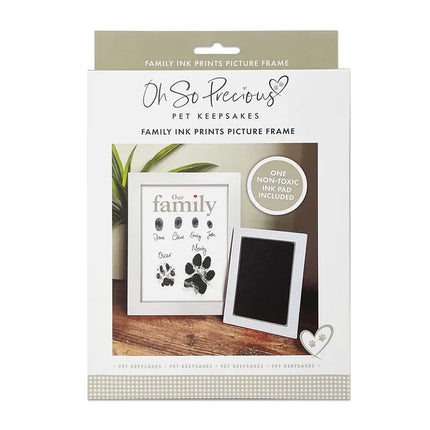 Oh So Precious Framed Family Finger/Paw Print Frame With Ink Kit