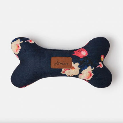 Joules Plush Navy Dog Print Bone