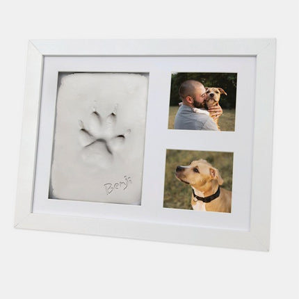 Oh So Precious Paw Print Clay Mould and Photo Frame